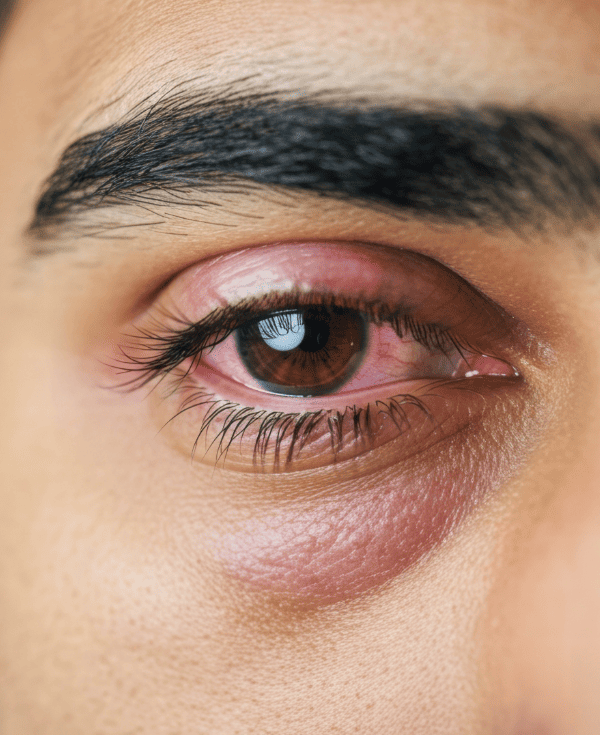 Dolor severo e inflamación del ojo