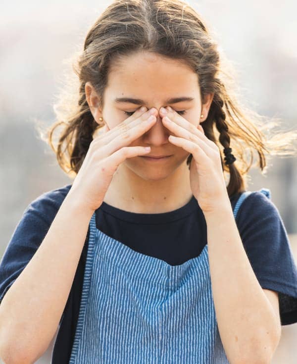 Irritación ocular leve